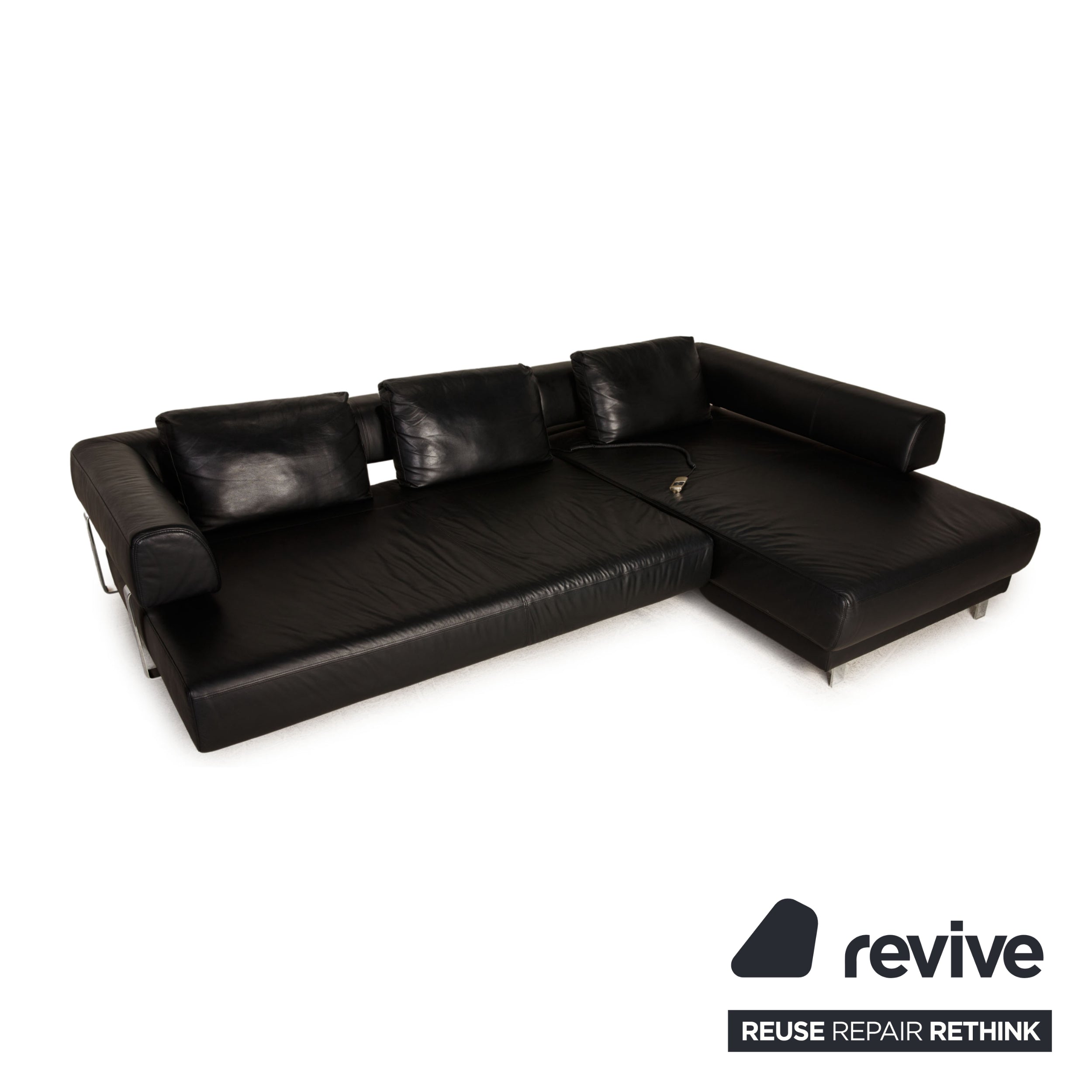 Ewald Schillig Brand Face Sofa Schwarz Ecksofa Couch Funktion