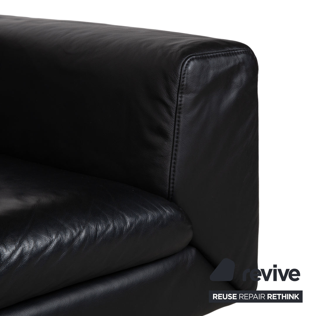 Ewald Schillig Columbo Kompaktes Leder Sofa mit Funktionalem Komfort