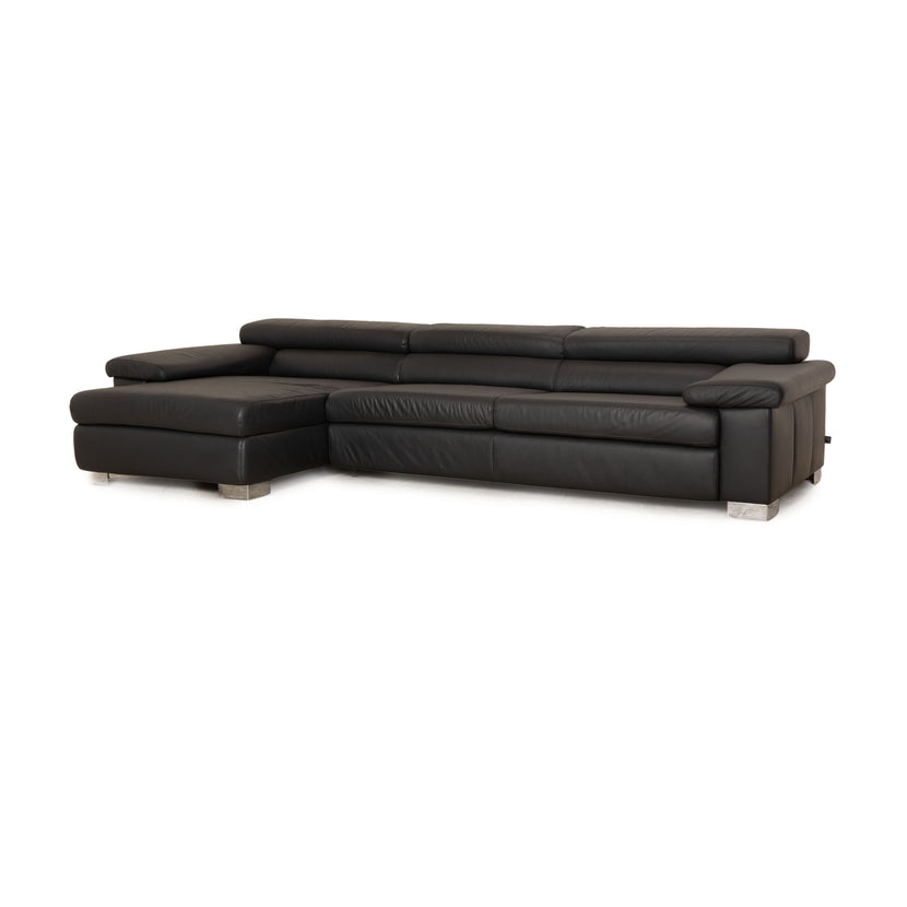 Ewald Schillig Courage Leder Ecksofa Recamiere Links manuelle Funktion