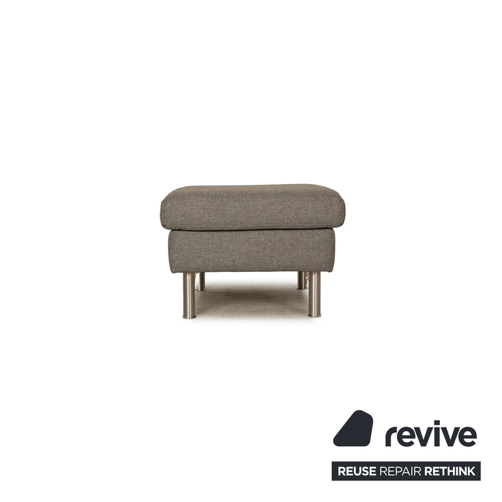Ewald Schillig Domino fabric stool grey