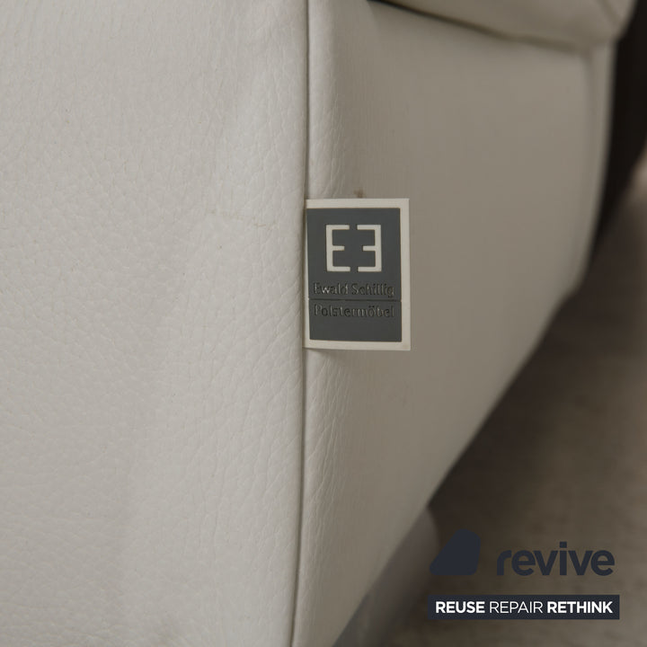Ewald Schillig Donna Leder Sofa Weiß Ecksofa Couch