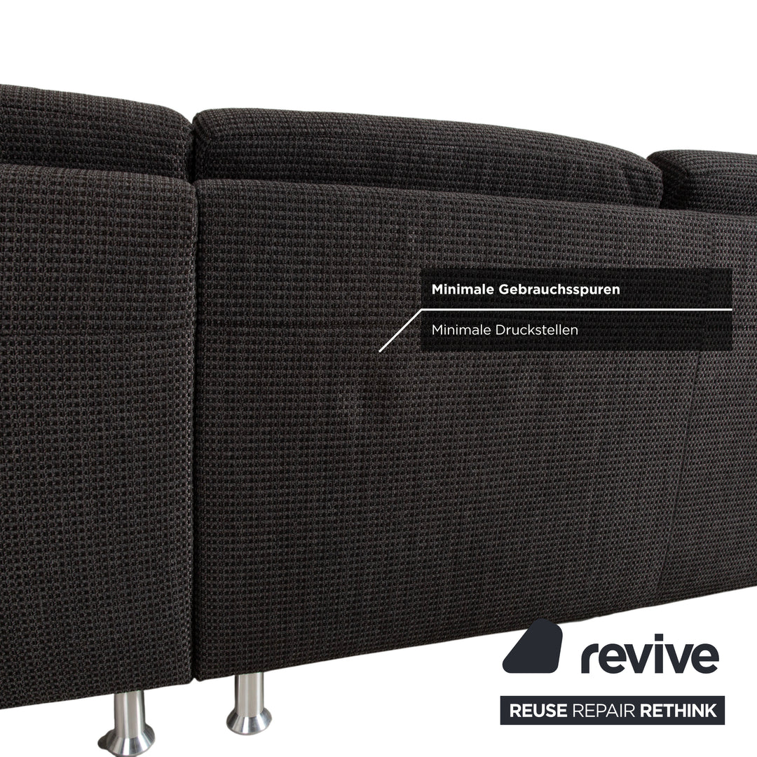 Ewald Schillig Flex Plus Fabric Corner Sofa Grey Sofa Couch