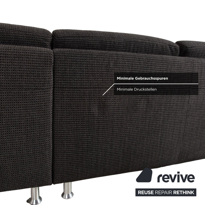 Ewald Schillig Flex Plus Fabric Corner Sofa Grey Sofa Couch