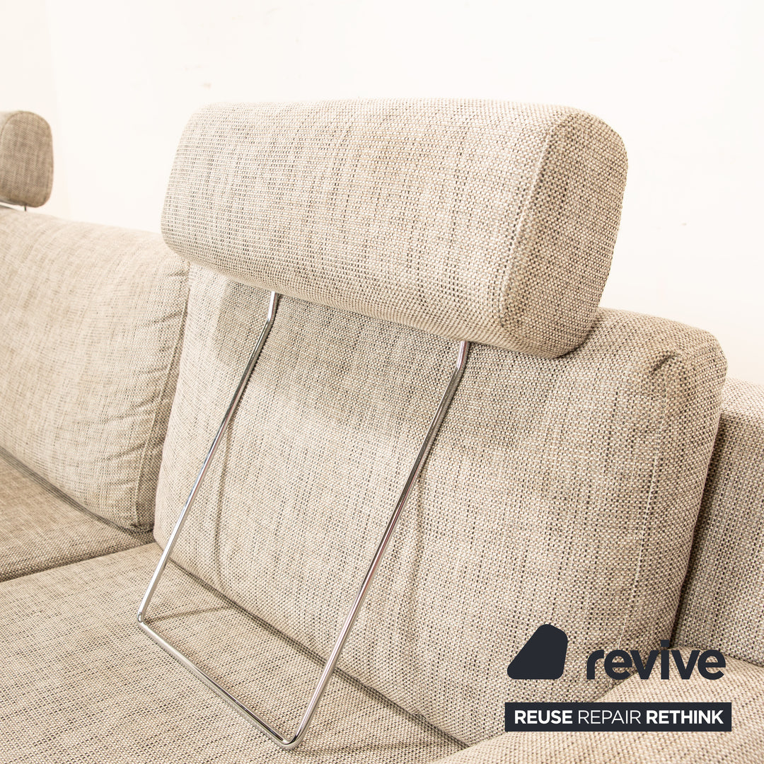 Ewald Schillig Flex Plus Fabric Corner Sofa Grey Sofa Couch