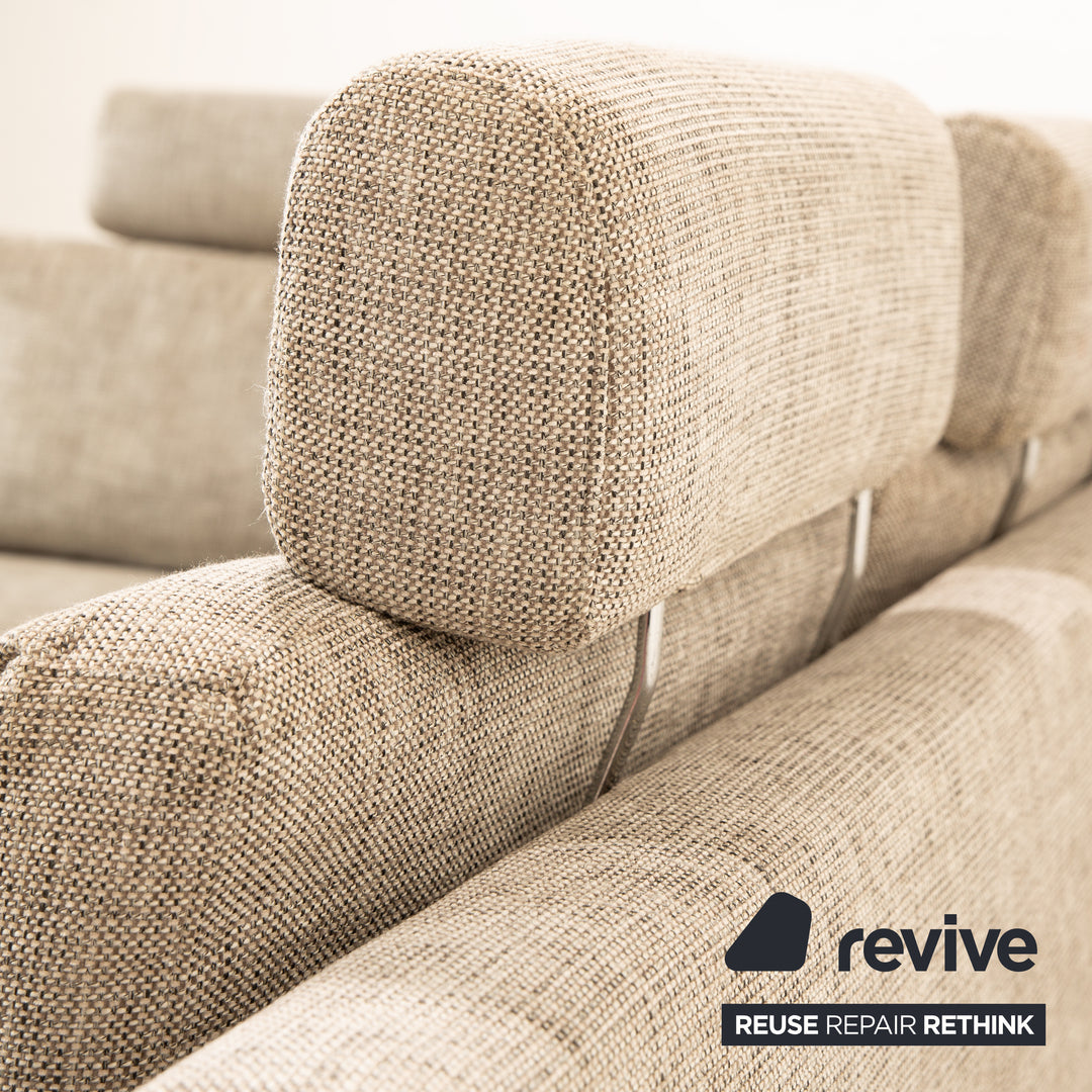 Ewald Schillig Flex Plus Fabric Corner Sofa Grey Sofa Couch