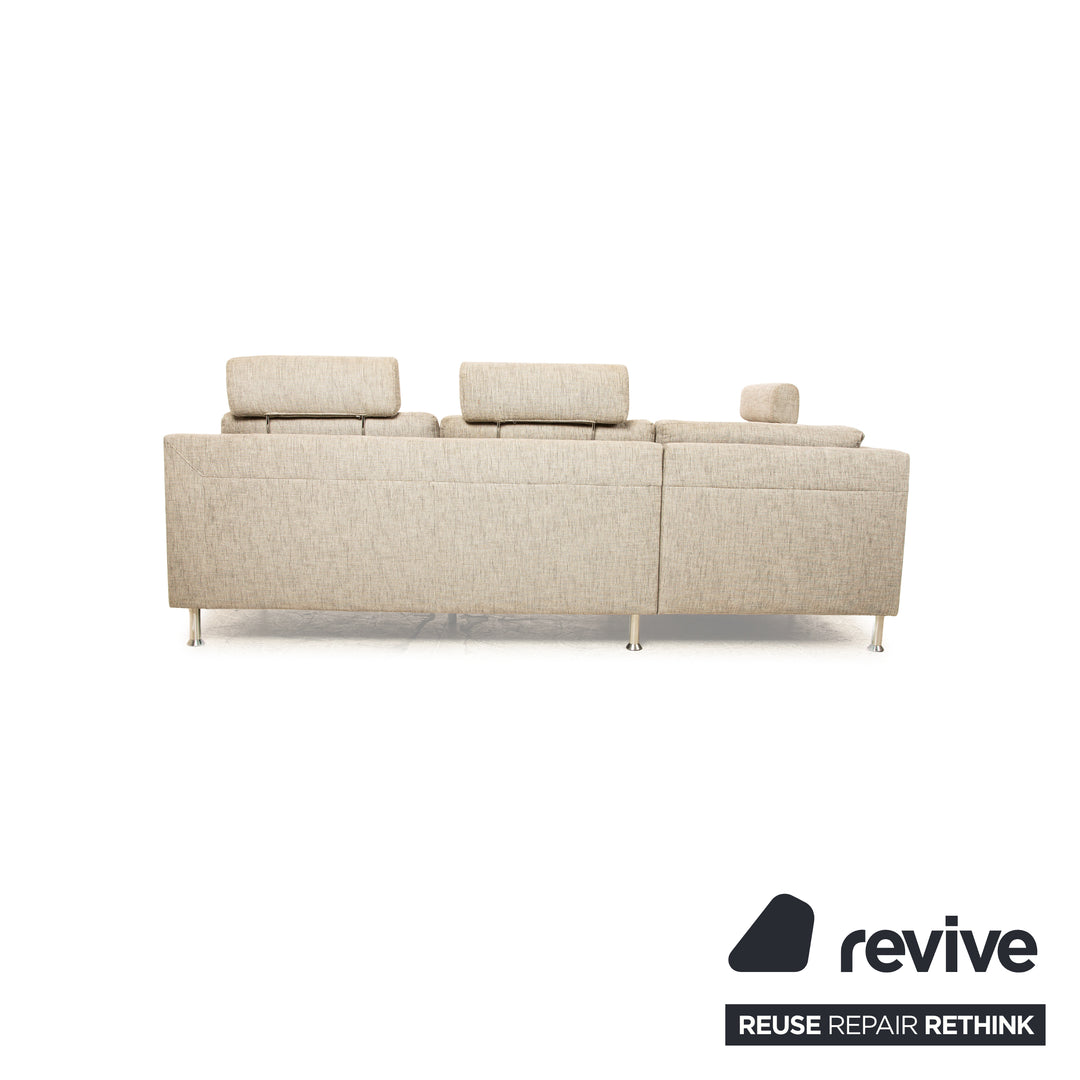 Ewald Schillig Flex Plus Fabric Corner Sofa Grey Sofa Couch