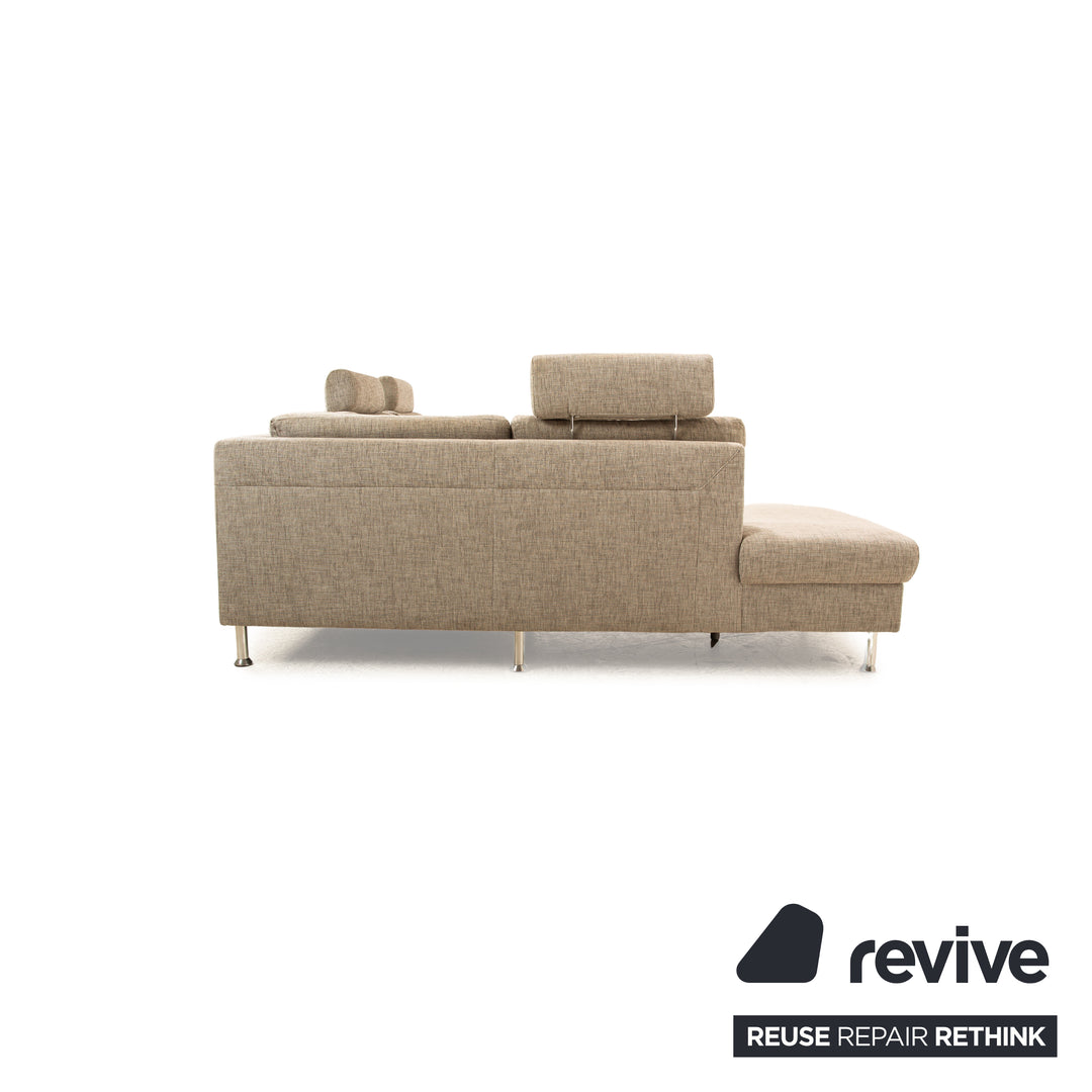Ewald Schillig Flex Plus Fabric Corner Sofa Grey Sofa Couch