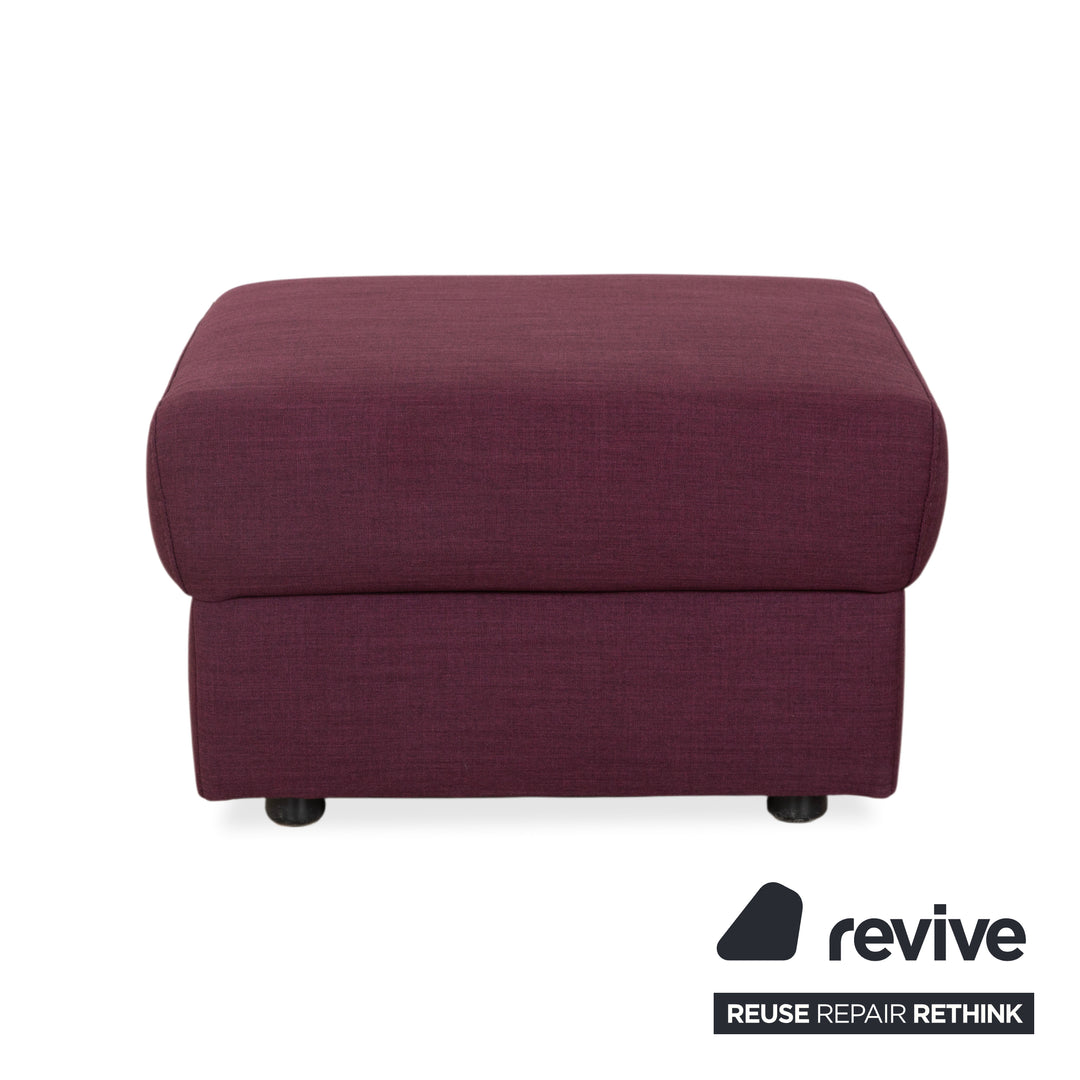 Ewald Schillig Flex Plus Stoff Hocker	Lila Aubergine Rot