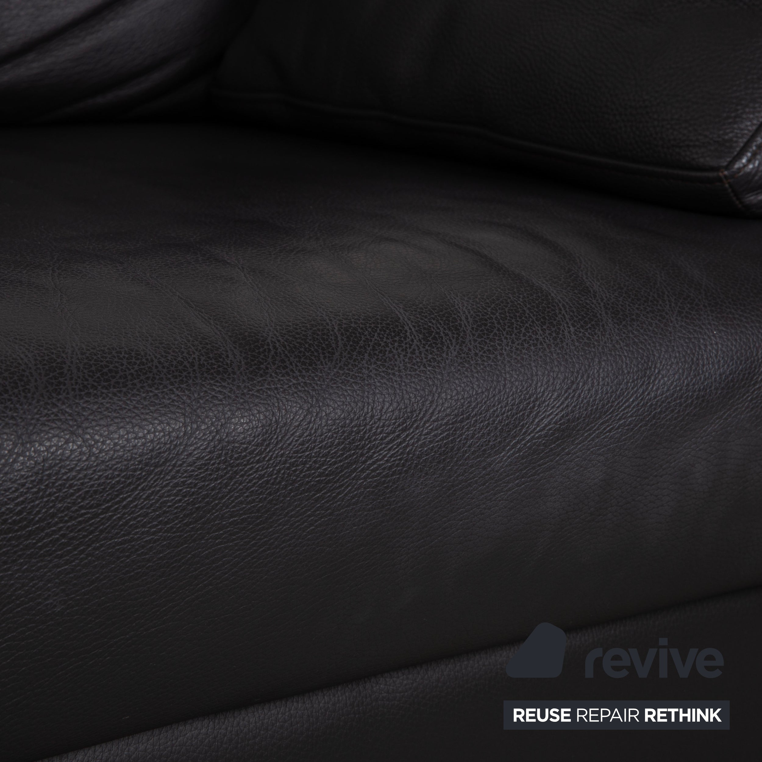 Ewald Schillig Flex Plus Zweisitzer Leder Sofa Braun Couch Federkern