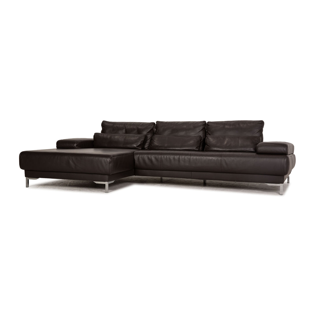 Ewald Schillig Harry Leather Corner Sofa Brown Sofa Couch Function