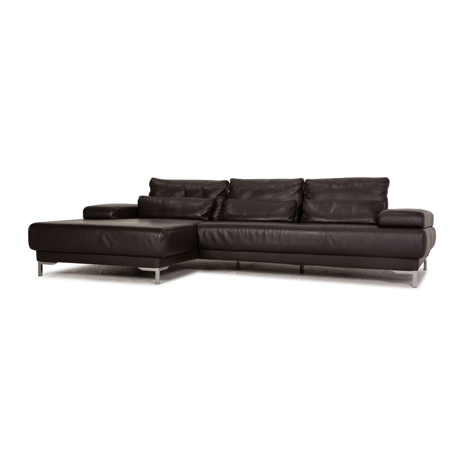 Ewald Schillig Harry Leather Corner Sofa Brown Sofa Couch Function