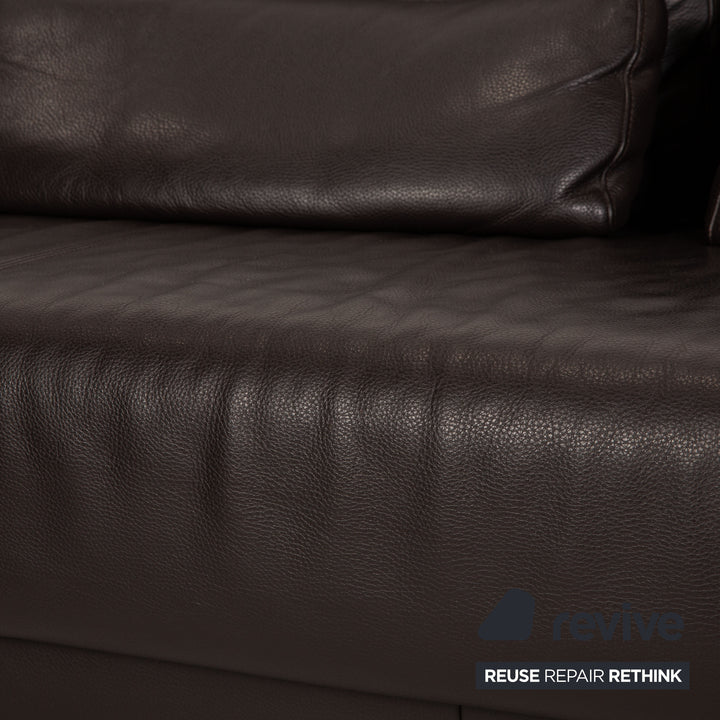 Ewald Schillig Harry Leather Corner Sofa Brown Sofa Couch Function