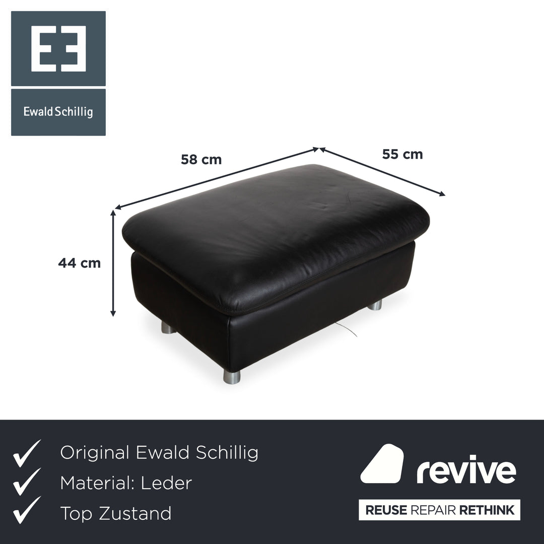 Ewald Schillig Hocker Schwarz