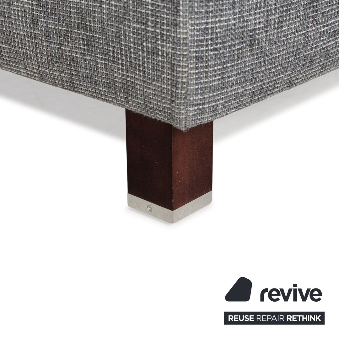 Ewald Schillig fabric corner sofa grey sofa couch