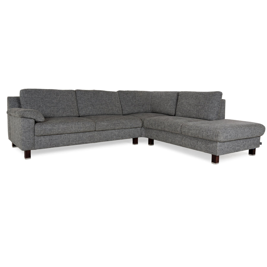 Ewald Schillig fabric corner sofa grey sofa couch