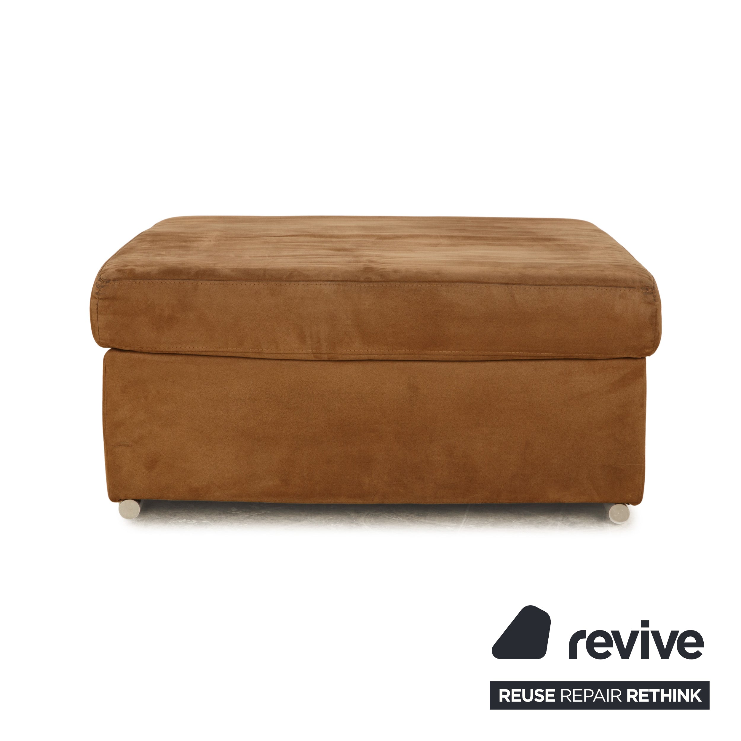 Ewald Schillig Stoff Hocker Braun