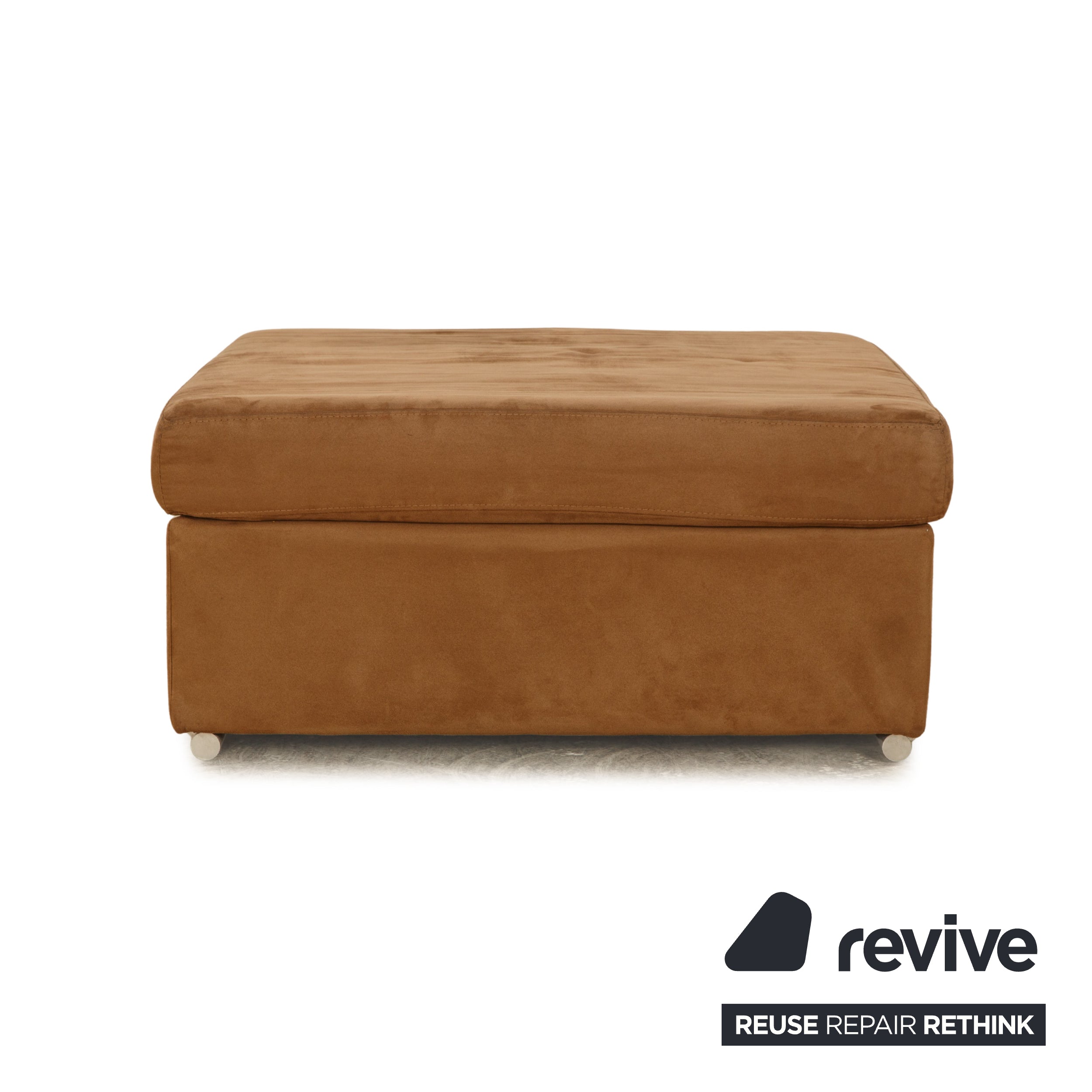 Ewald Schillig Stoff Hocker Braun