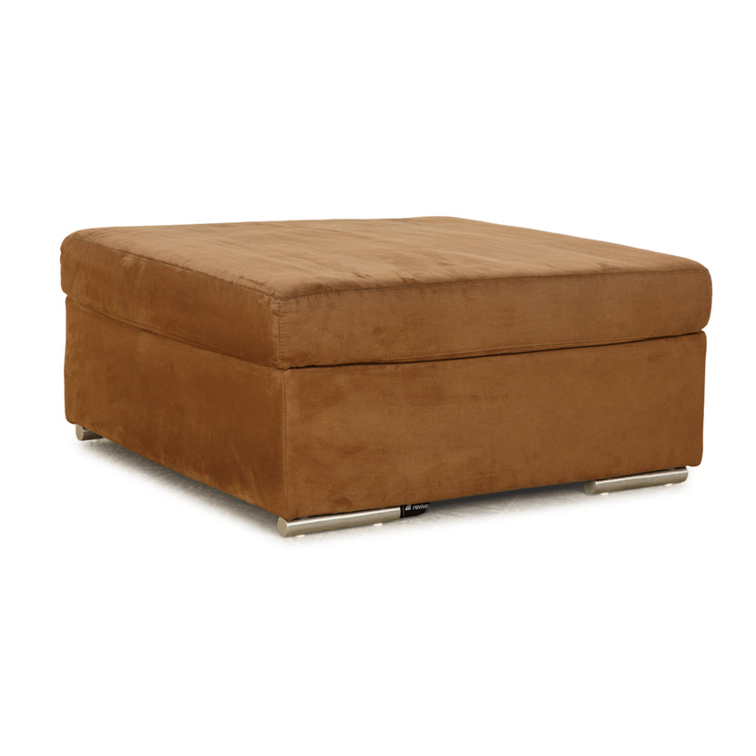 Ewald Schillig Stoff Hocker Braun