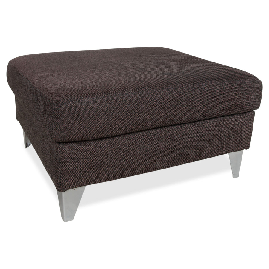 Ewald Schillig Tabouret en tissu marron-gris