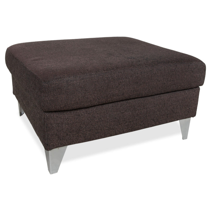 Ewald Schillig Stoff Hocker Braun Grau