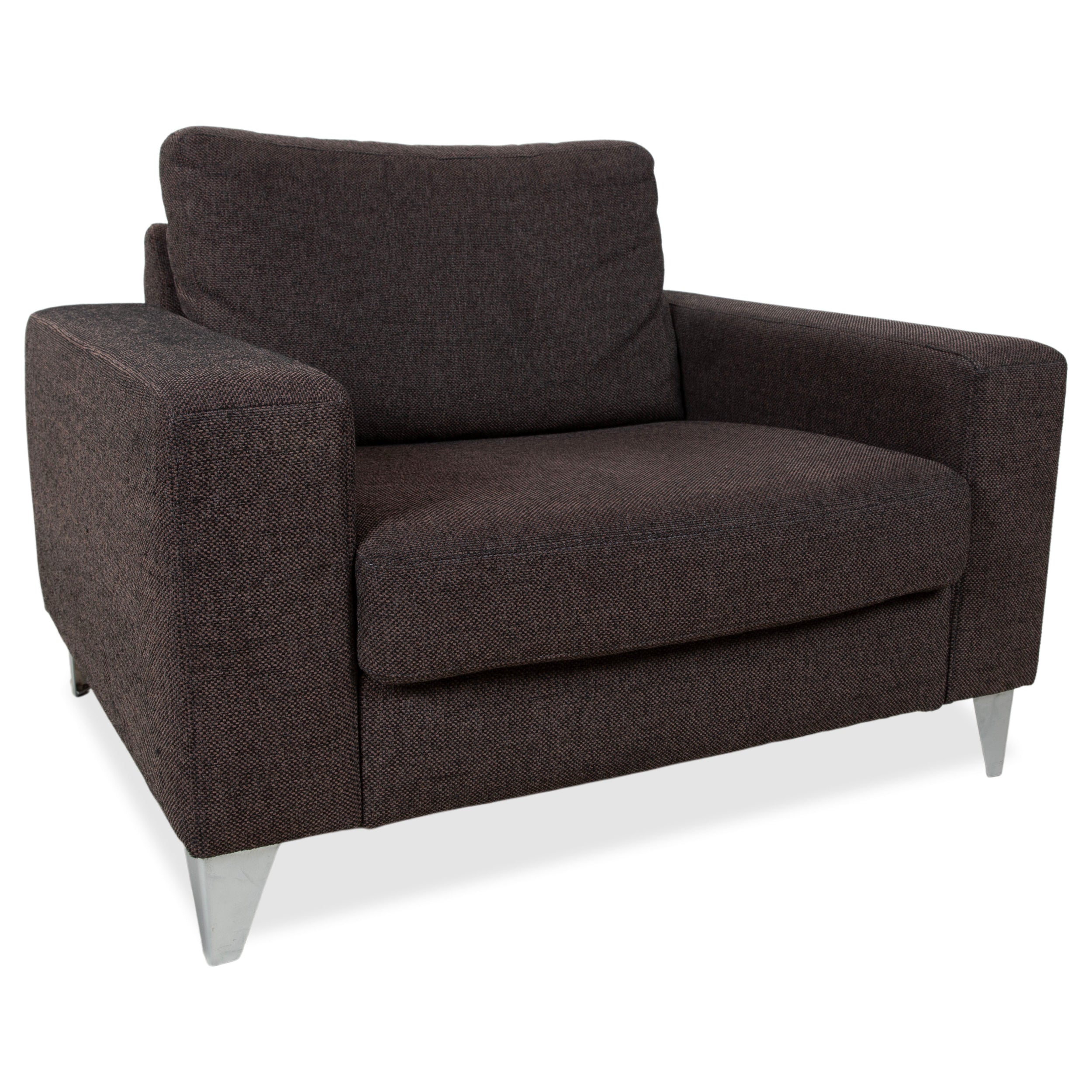 Ewald Schillig Stoff Sessel Braun Grau