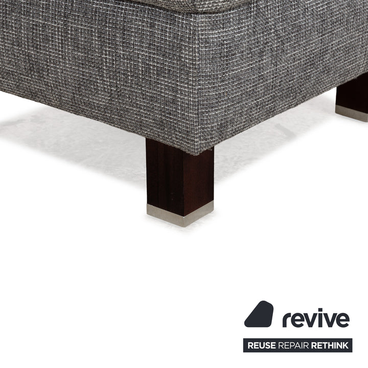Ewald Schillig fabric sofa set grey corner sofa couch stool