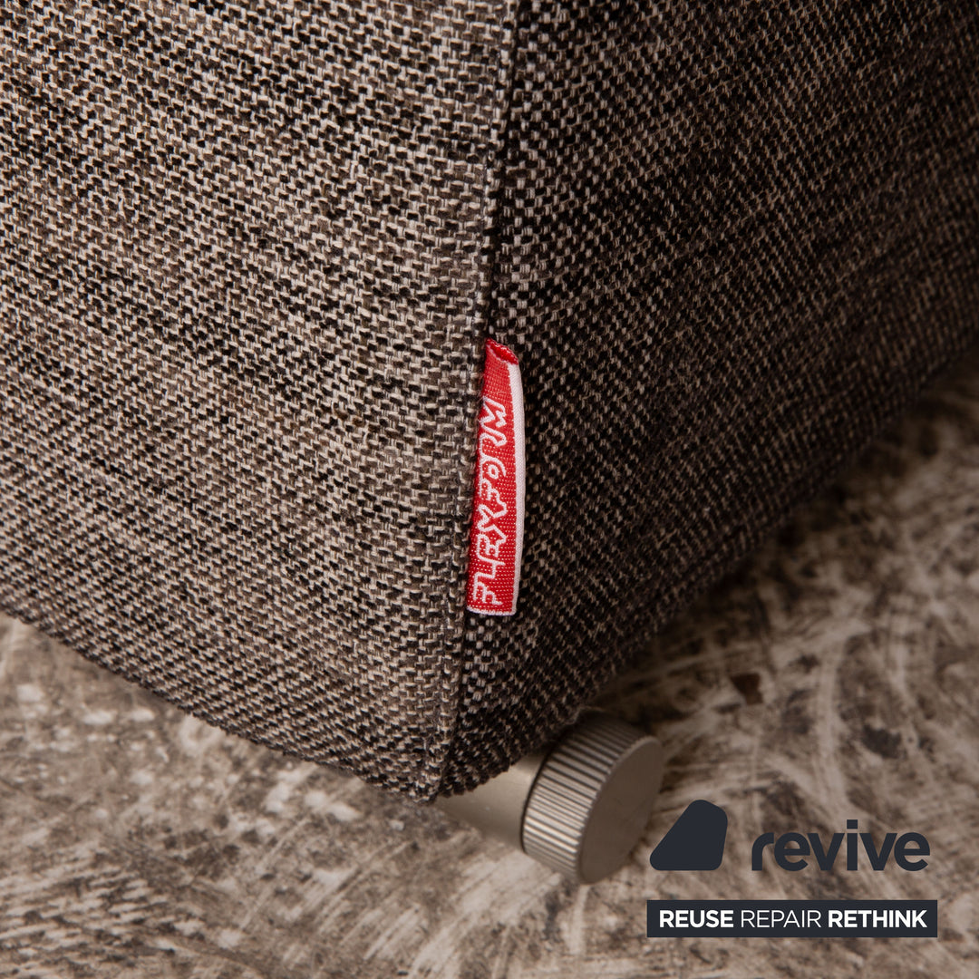 Canapé 2 places gris en tissu Flexform Groundpiece
