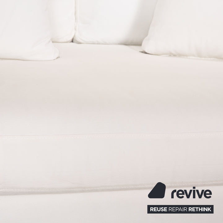 Canapé trois places en tissu Flexform Victor, blanc