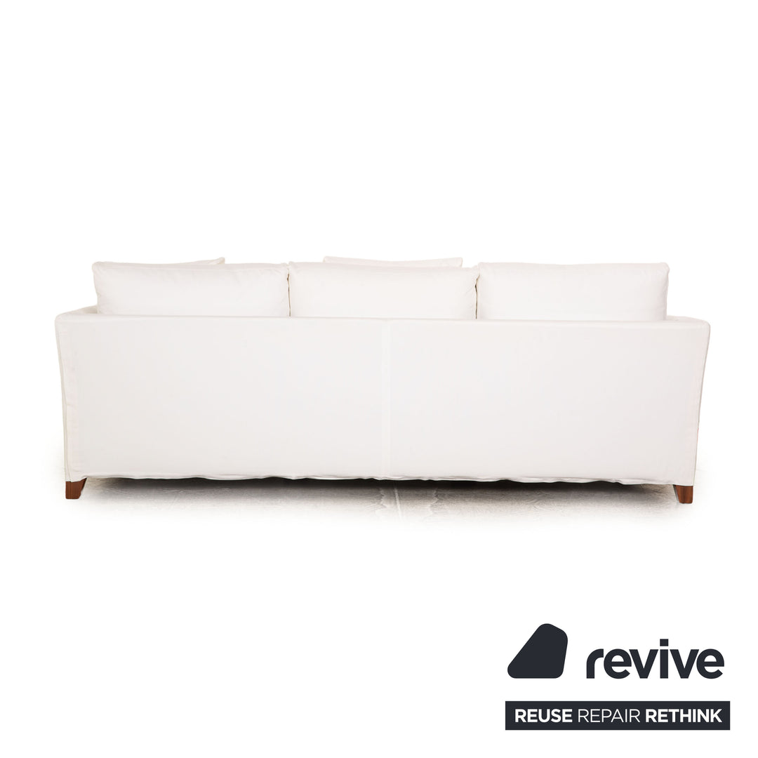 Canapé trois places en tissu Flexform Victor, blanc