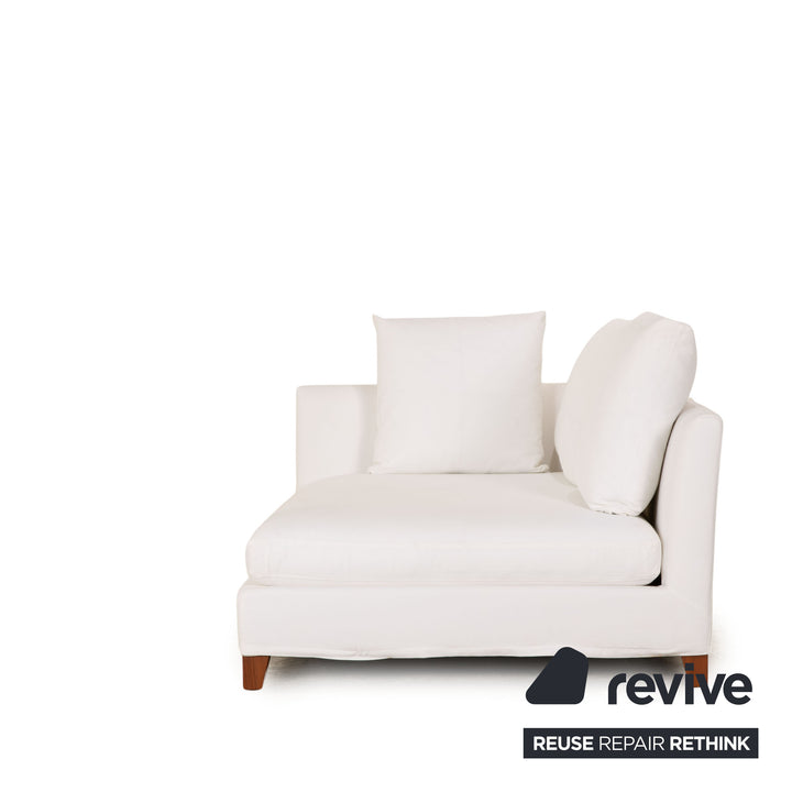 Chaise longue en tissu Flexform Victor blanc