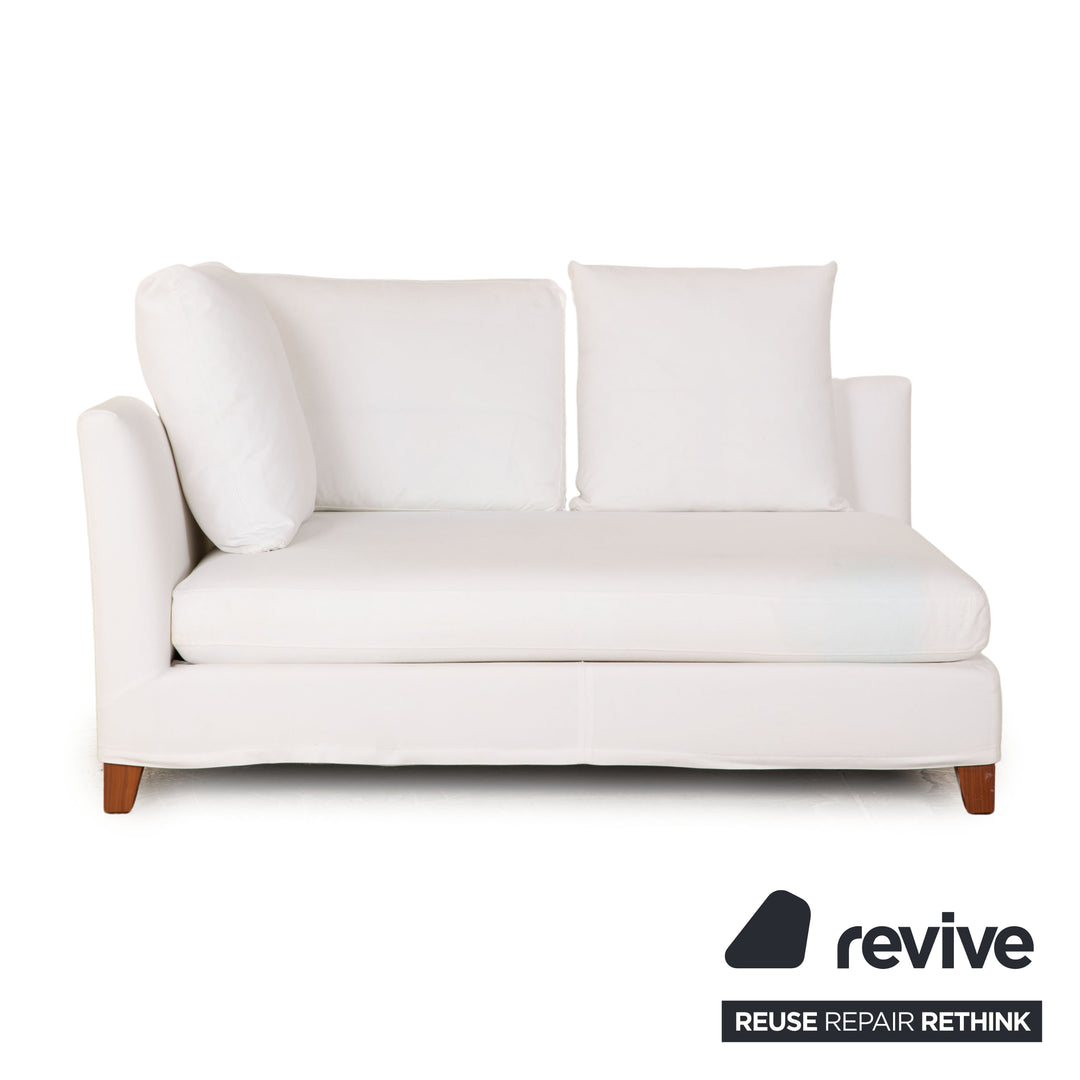 Chaise longue en tissu Flexform Victor blanc