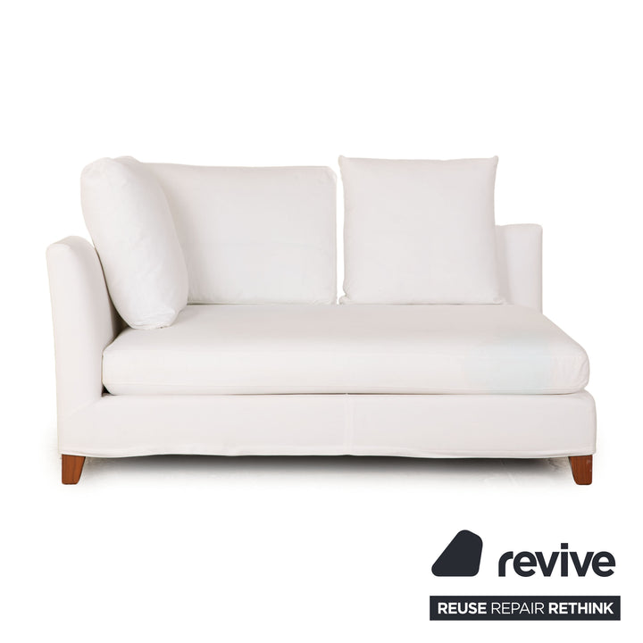Chaise longue en tissu Flexform Victor blanc