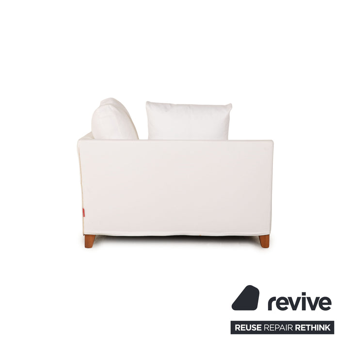 Chaise longue en tissu Flexform Victor blanc