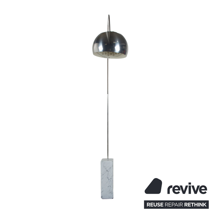 Flos Arco Marmor Stehlampe Silber
