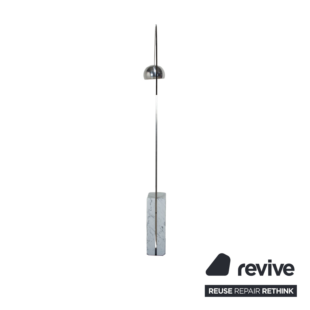 Flos Arco Marmor Stehlampe Silber