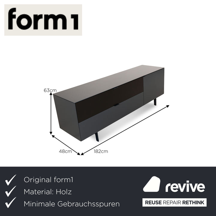 Form1 Wooden Sideboard Grey