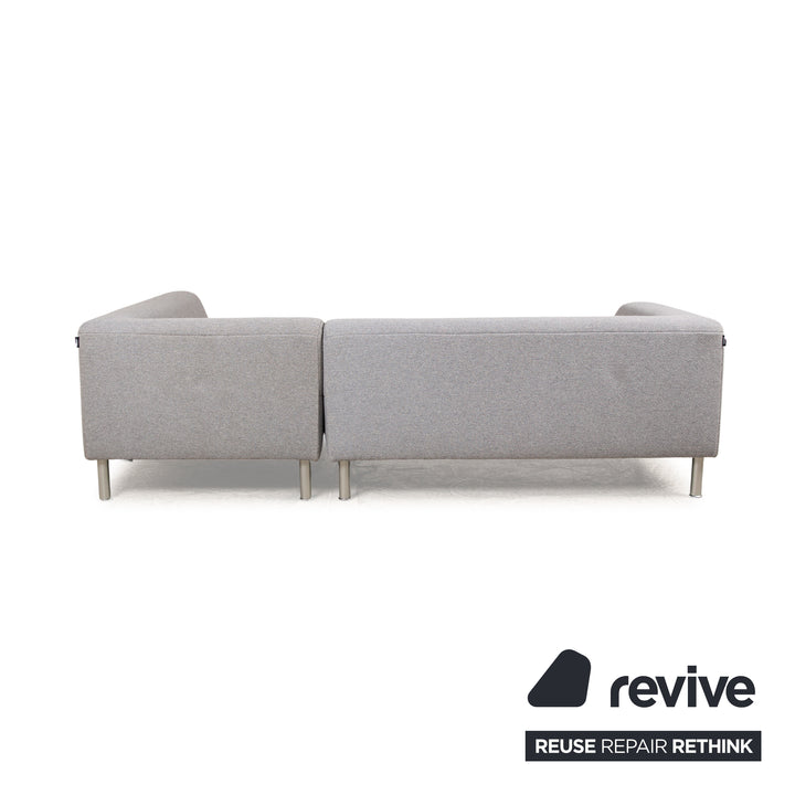 Freistil Rolf Benz 187 canapé d'angle en tissu gris chaise longue canapé droit ou gauche