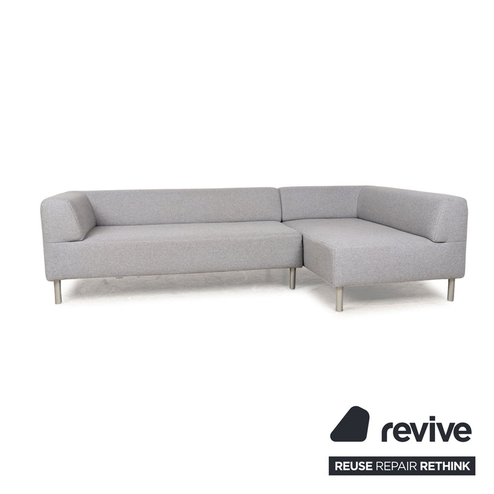 Freistil Rolf Benz 187 canapé d'angle en tissu gris chaise longue canapé droit ou gauche