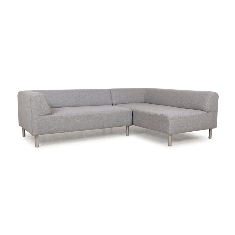 Freistil Rolf Benz 187 canapé d'angle en tissu gris chaise longue canapé droit ou gauche