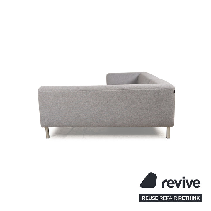 Freistil Rolf Benz 187 canapé d'angle en tissu gris chaise longue canapé droit ou gauche