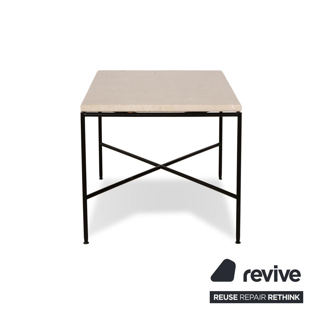 Fritz Hansen Table basse en marbre Beige 75 x 45 x 40 cm