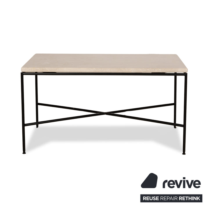 Fritz Hansen Table basse en marbre Beige 75 x 45 x 40 cm