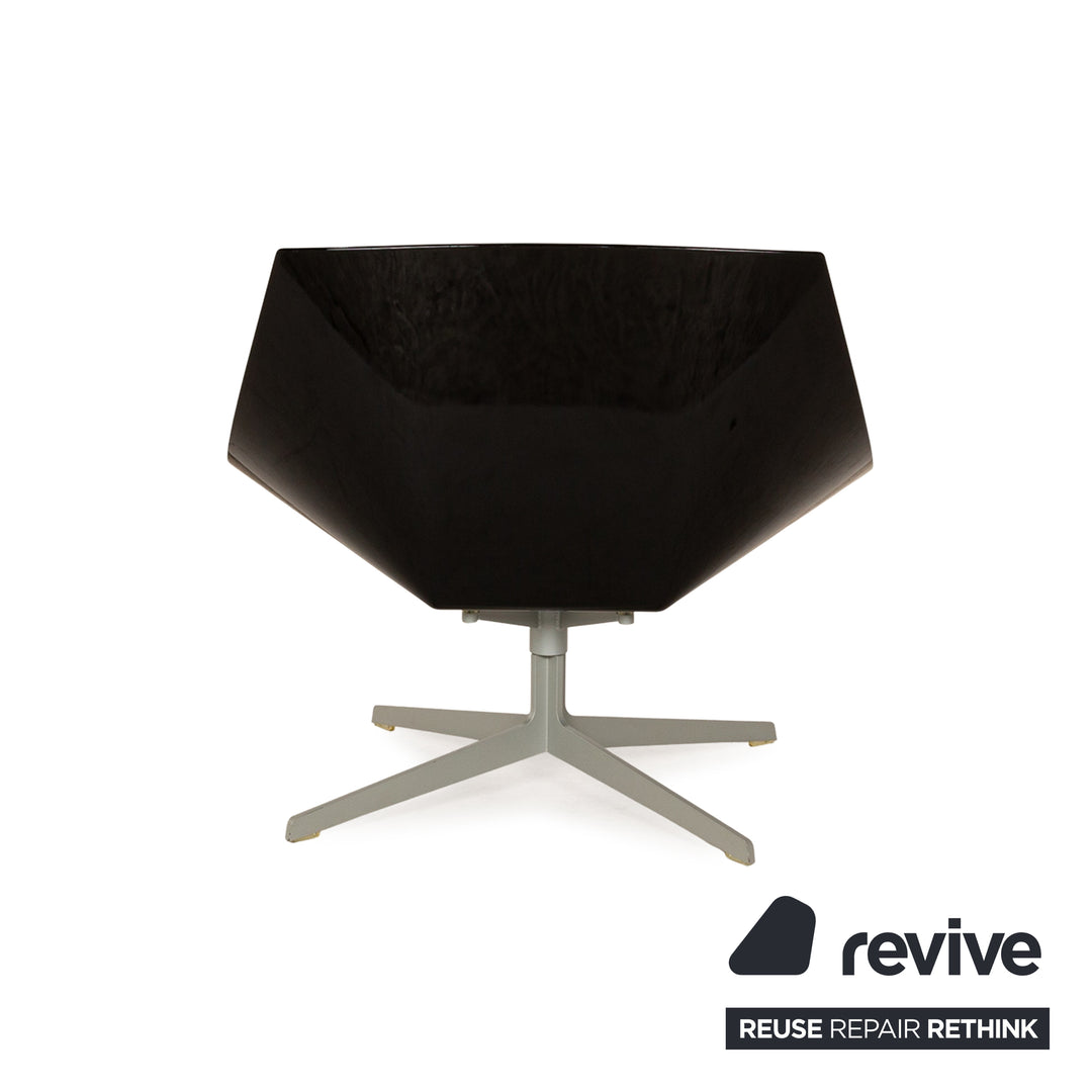 Fritz Hansen Space Leder Sessel Schwarz