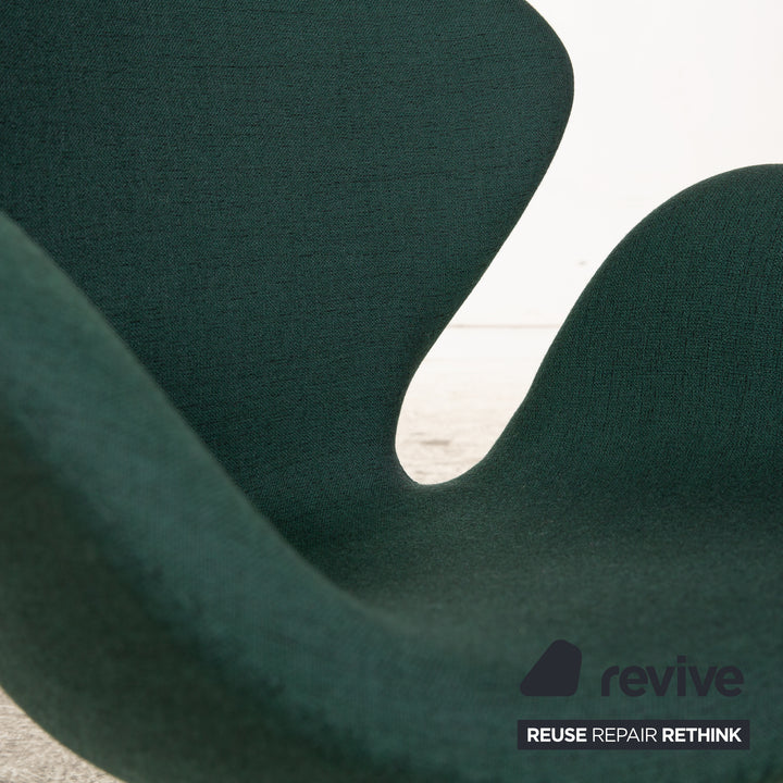Fritz Hansen Fauteuil en tissu Swan vert