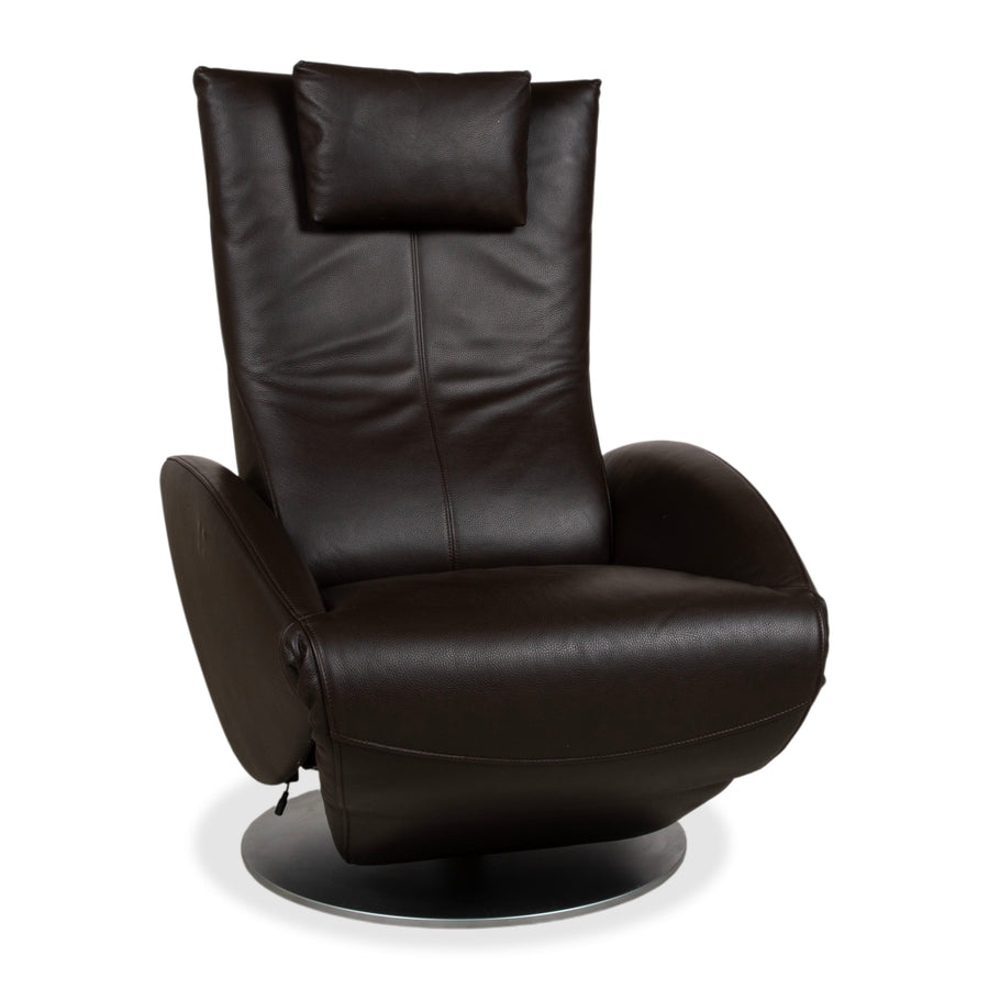 FSM Mate Leder Sessel Braun Dunkelbraun Mokka elektr. Funktion Akku Relaxfunktion