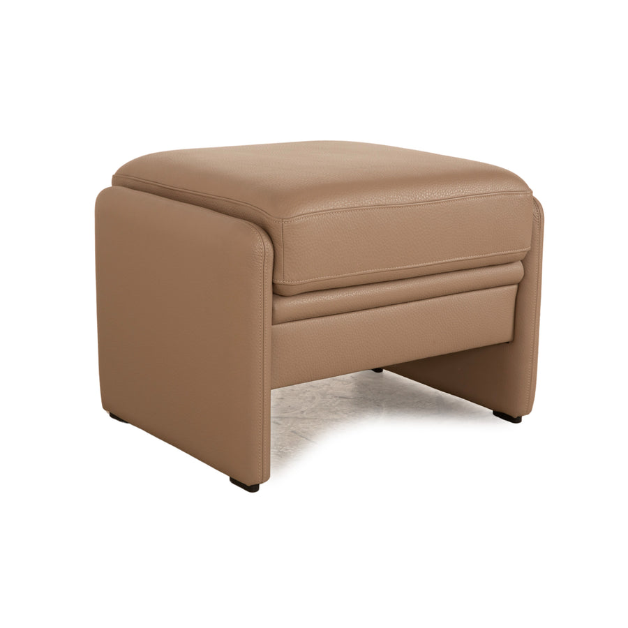 Gepade Leather Stool Beige