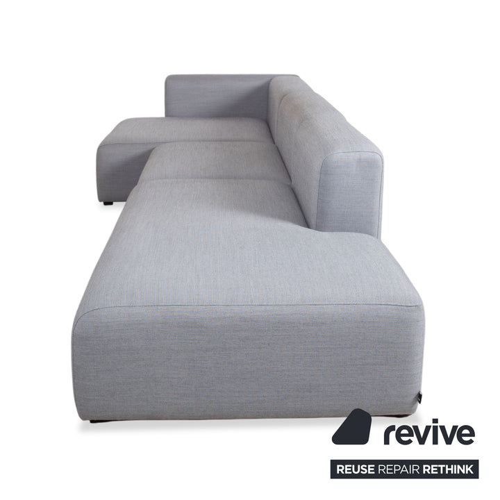 Canapé d'angle en tissu HAY Mags, pouf, gris