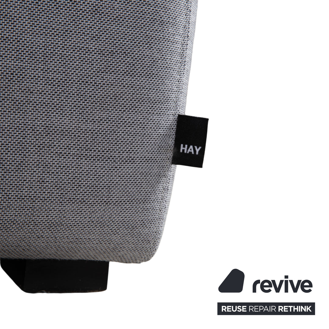Canapé d'angle en tissu HAY Mags, pouf, gris