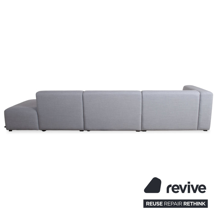 Canapé d'angle en tissu HAY Mags, pouf, gris