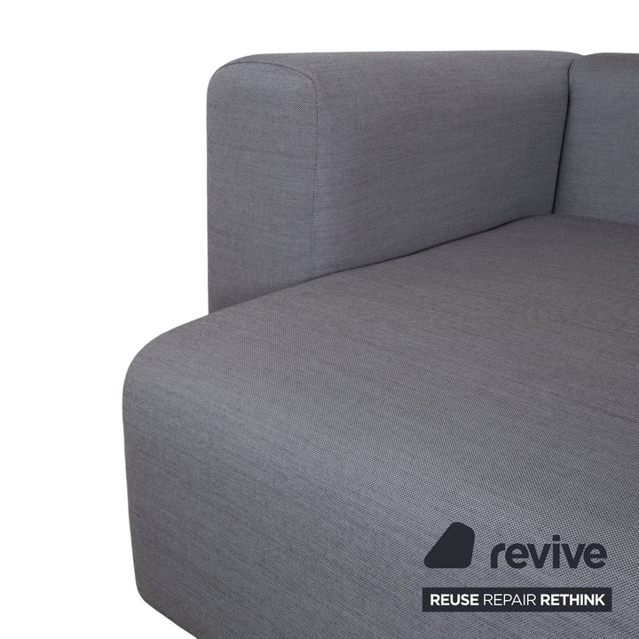Canapé d'angle en tissu HAY Mags, pouf, gris